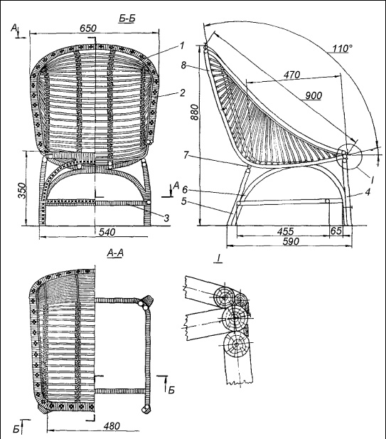 Иллюстрация к книге — Плетение: береста, соломка, тростник, лоза и другие материалы [i_072.jpg]