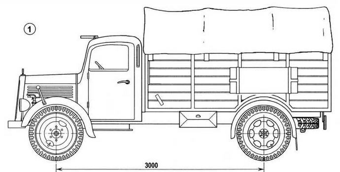 Иллюстрация к книге — Полуторатонные грузовики Германии 1939—1945 гг. [img_48.jpg]