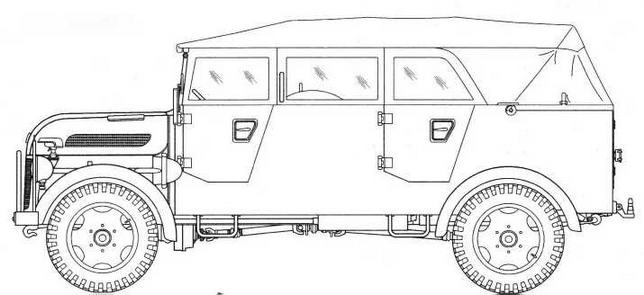Иллюстрация к книге — Полуторатонные грузовики Германии 1939—1945 гг. [img_57.jpg]