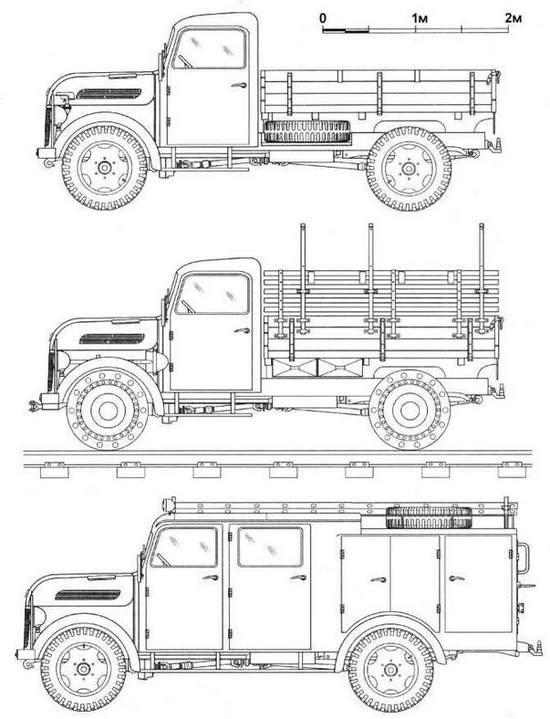 Иллюстрация к книге — Полуторатонные грузовики Германии 1939—1945 гг. [img_60.jpg]