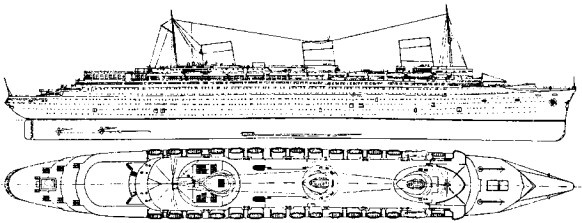 Иллюстрация к книге — Лайнеры на войне 1936-1968 гг. постройки [image26.jpg]