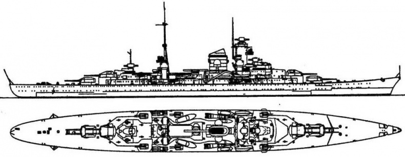 Иллюстрация к книге — Тяжелые крейсера типа “Адмирал Хиппер” [img_30.jpg]