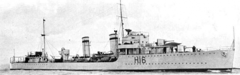 Иллюстрация к книге — Эскадренные миноносцы Англии во второй мировой войне. Часть I (1925 -1945 гг.) [img_106.jpg]