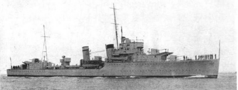 Иллюстрация к книге — Эскадренные миноносцы Англии во второй мировой войне. Часть I (1925 -1945 гг.) [img_139.jpg]