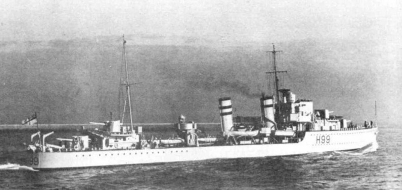 Иллюстрация к книге — Эскадренные миноносцы Англии во второй мировой войне. Часть I (1925 -1945 гг.) [img_143.jpg]