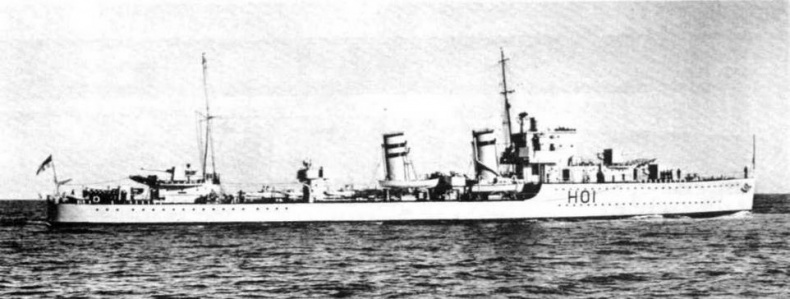 Иллюстрация к книге — Эскадренные миноносцы Англии во второй мировой войне. Часть I (1925 -1945 гг.) [img_145.jpg]