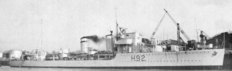 Иллюстрация к книге — Эскадренные миноносцы Англии во второй мировой войне. Часть I (1925 -1945 гг.) [img_154.jpg]