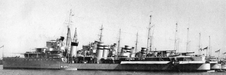 Иллюстрация к книге — Эскадренные миноносцы Англии во второй мировой войне. Часть I (1925 -1945 гг.) [img_160.jpg]