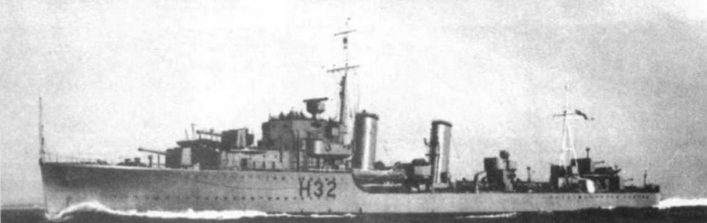 Иллюстрация к книге — Эскадренные миноносцы Англии во второй мировой войне. Часть I (1925 -1945 гг.) [img_162.jpg]