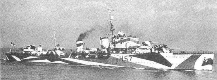 Иллюстрация к книге — Эскадренные миноносцы Англии во второй мировой войне. Часть I (1925 -1945 гг.) [img_169.jpg]