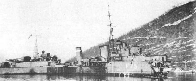 Иллюстрация к книге — Эскадренные миноносцы Англии во второй мировой войне. Часть I (1925 -1945 гг.) [img_182.jpg]