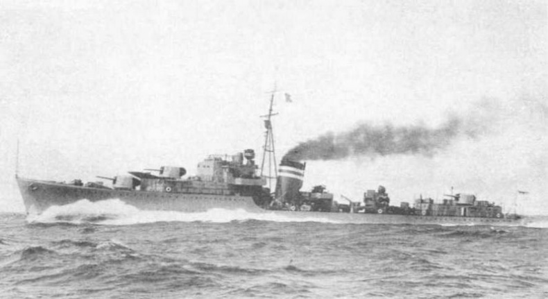 Иллюстрация к книге — Эскадренные миноносцы Англии во второй мировой войне. Часть I (1925 -1945 гг.) [img_190.jpg]