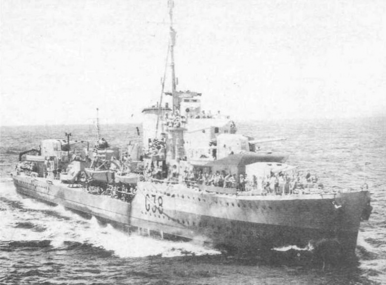 Иллюстрация к книге — Эскадренные миноносцы Англии во второй мировой войне. Часть I (1925 -1945 гг.) [img_195.jpg]