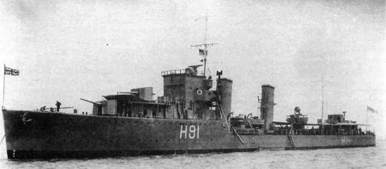 Иллюстрация к книге — Эскадренные миноносцы Англии во второй мировой войне. Часть I (1925 -1945 гг.) [img_38.jpg]