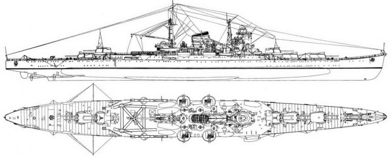 Иллюстрация к книге — Японские тяжелые крейсера.Том 1: История создания, описание конструкции, предвоенные модернизации. [img_106.jpg]