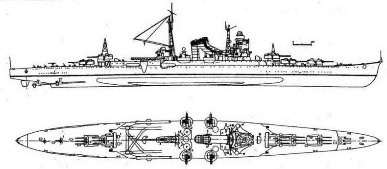 Иллюстрация к книге — Японские тяжелые крейсера.Том 1: История создания, описание конструкции, предвоенные модернизации. [img_59.jpg]