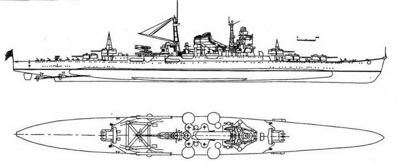 Иллюстрация к книге — Японские тяжелые крейсера.Том 1: История создания, описание конструкции, предвоенные модернизации. [img_60.jpg]