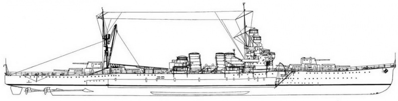 Иллюстрация к книге — Японские тяжелые крейсера.Том 1: История создания, описание конструкции, предвоенные модернизации. [img_89.jpg]