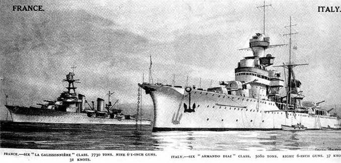 Иллюстрация к книге — Легкие крейсера Италии. Часть I. 1932-1945 гг. Крейсера типа “Бартоломео Коллеони” и “Луиджи Кадорна” [pic_116.jpg]