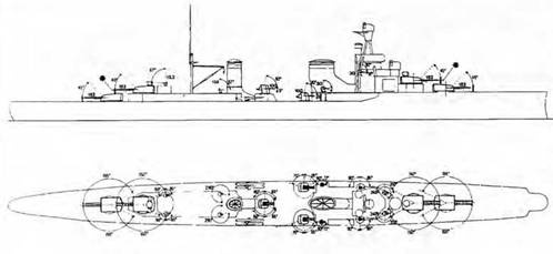 Иллюстрация к книге — Легкие крейсера Италии. Часть I. 1932-1945 гг. Крейсера типа “Бартоломео Коллеони” и “Луиджи Кадорна” [pic_22.jpg]