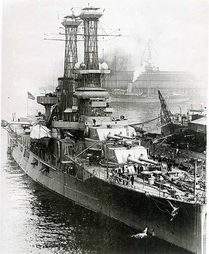 Иллюстрация к книге — Линейные корабли Соединенных Штатов Америки. Часть I. Линкоры типов “South Carolina”, “Delaware”, “Florida” и “Wyoming”. [pic_116.jpg]