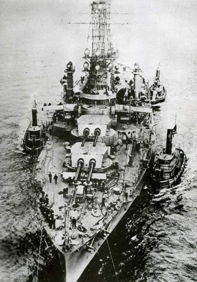 Иллюстрация к книге — Линейные корабли Соединенных Штатов Америки. Часть I. Линкоры типов “South Carolina”, “Delaware”, “Florida” и “Wyoming”. [pic_133.jpg]