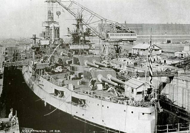 Иллюстрация к книге — Линейные корабли Соединенных Штатов Америки. Часть I. Линкоры типов “South Carolina”, “Delaware”, “Florida” и “Wyoming”. [pic_159.jpg]