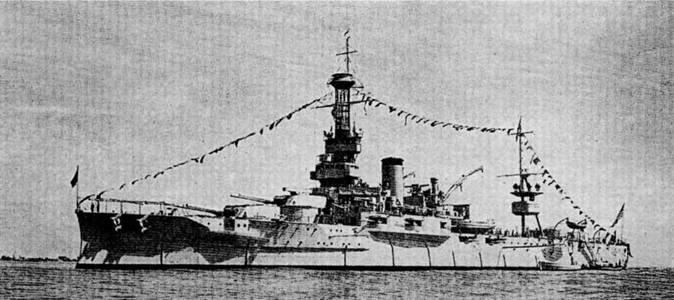 Иллюстрация к книге — Линейные корабли Соединенных Штатов Америки. Часть I. Линкоры типов “South Carolina”, “Delaware”, “Florida” и “Wyoming”. [pic_72.jpg]