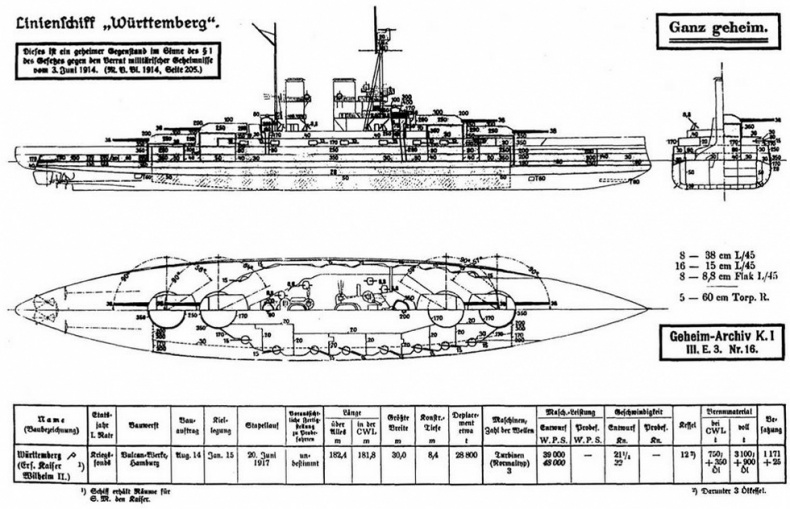 Иллюстрация к книге — Линейные корабли типа "Баерн". Последние дредноуты империи кайзера Вильгельма II. [img_26.jpg]