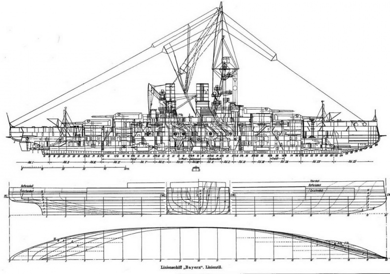 Иллюстрация к книге — Линейные корабли типа "Баерн". Последние дредноуты империи кайзера Вильгельма II. [img_36.jpg]