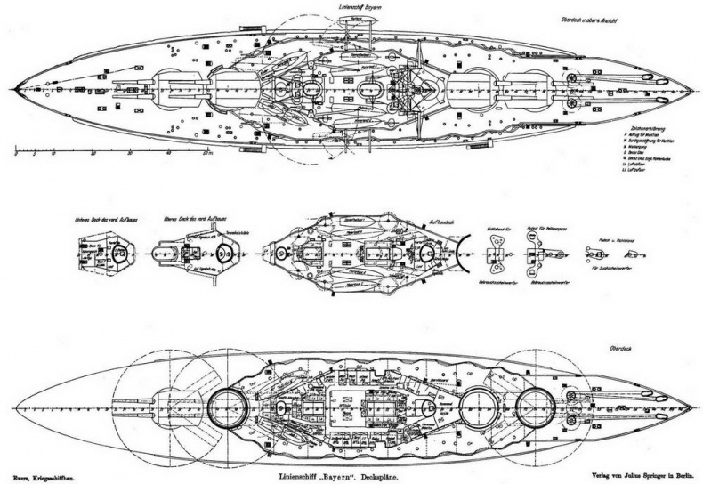 Иллюстрация к книге — Линейные корабли типа "Баерн". Последние дредноуты империи кайзера Вильгельма II. [img_37.jpg]