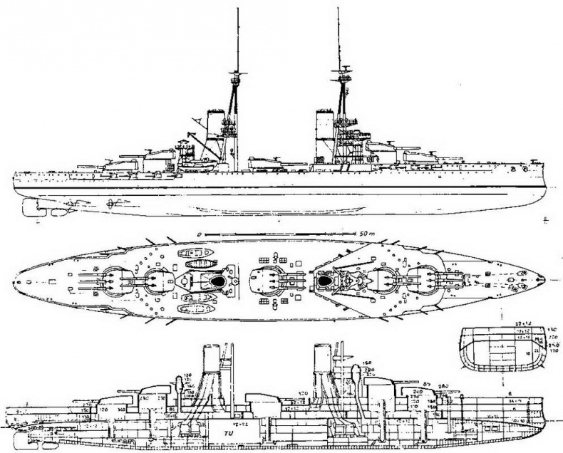 Иллюстрация к книге — Линейные корабли типа "Конте ди Кавур" [img_10.jpg]