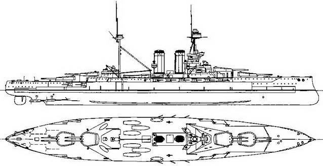 Иллюстрация к книге — Линейные корабли типа “Куин Элизабет” [img_27.jpg]