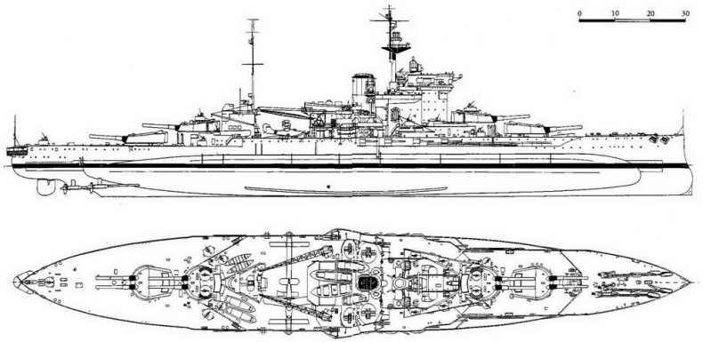 Иллюстрация к книге — Линейные корабли типа “Куин Элизабет” [img_58.jpg]