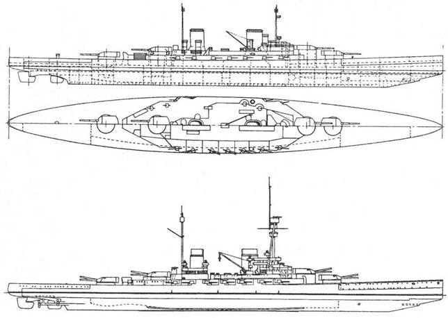 Иллюстрация к книге — Линейные крейсера “Дерфлингер”, “Лютцов”, “Гинденбург” и “Макензен”. 1907-1918 гг. [pic_42.jpg]