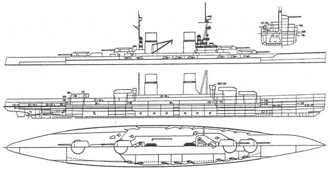 Иллюстрация к книге — Линейные крейсера “Дерфлингер”, “Лютцов”, “Гинденбург” и “Макензен”. 1907-1918 гг. [pic_60.jpg]