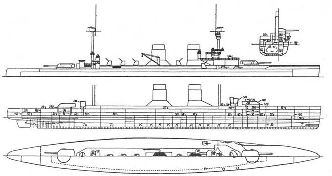 Иллюстрация к книге — Линейные крейсера “Дерфлингер”, “Лютцов”, “Гинденбург” и “Макензен”. 1907-1918 гг. [pic_62.jpg]