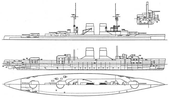 Иллюстрация к книге — Линейные крейсера “Дерфлингер”, “Лютцов”, “Гинденбург” и “Макензен”. 1907-1918 гг. [pic_63.jpg]