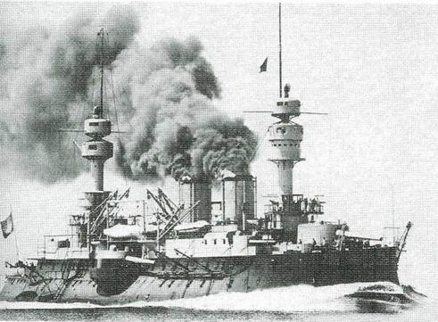 Иллюстрация к книге — Образцовые броненосцы Франции. Часть I. “Жорегибери”. 1891-1934 гг. [img_117.jpg]