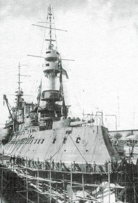 Иллюстрация к книге — Образцовые броненосцы Франции. Часть I. “Жорегибери”. 1891-1934 гг. [img_118.jpg]