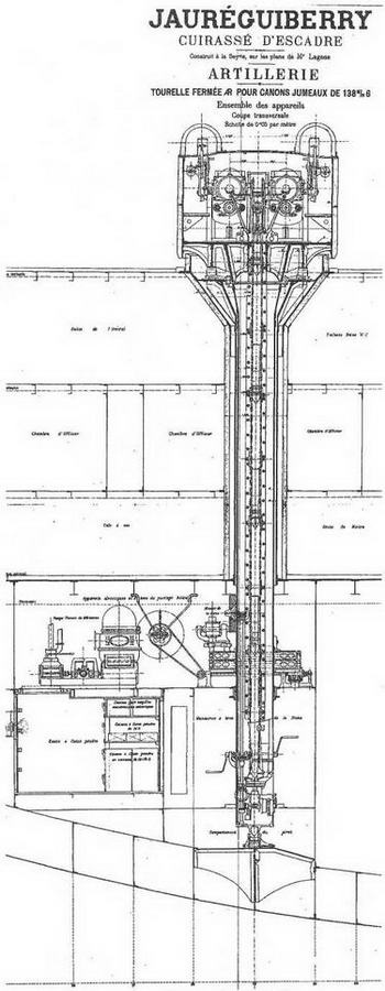 Иллюстрация к книге — Образцовые броненосцы Франции. Часть I. “Жорегибери”. 1891-1934 гг. [img_35.jpg]