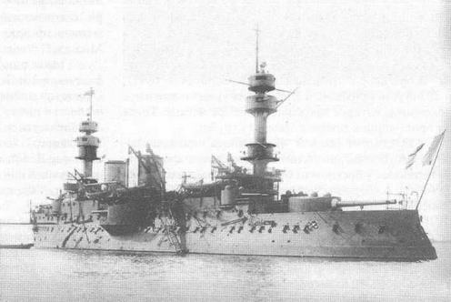 Иллюстрация к книге — Образцовые броненосцы Франции. Часть I. “Жорегибери”. 1891-1934 гг. [img_60.jpg]