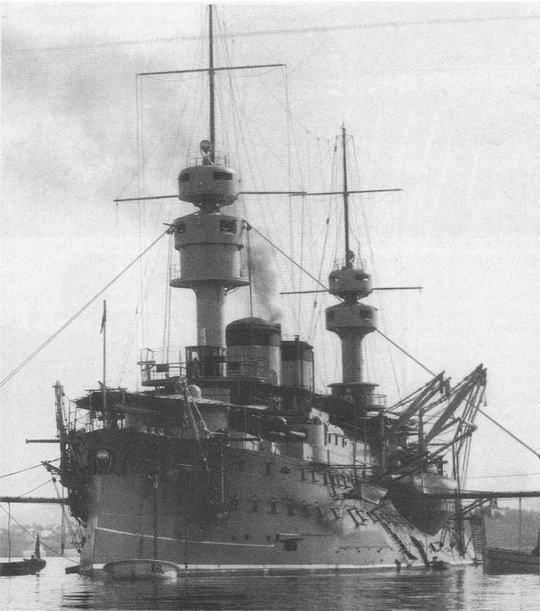 Иллюстрация к книге — Образцовые броненосцы Франции. Часть I. “Жорегибери”. 1891-1934 гг. [img_75.jpg]