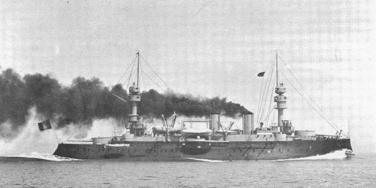 Иллюстрация к книге — Образцовые броненосцы Франции. Часть I. “Жорегибери”. 1891-1934 гг. [img_76.jpg]