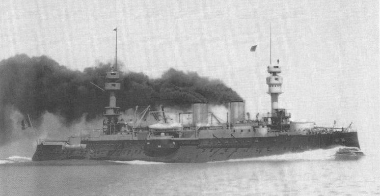 Иллюстрация к книге — Образцовые броненосцы Франции. Часть I. “Жорегибери”. 1891-1934 гг. [img_77.jpg]