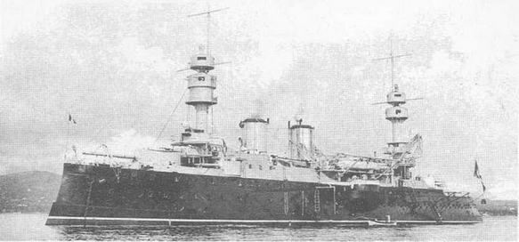 Иллюстрация к книге — Образцовые броненосцы Франции. Часть I. “Жорегибери”. 1891-1934 гг. [img_83.jpg]