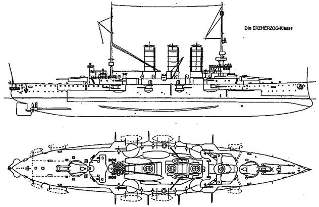 Иллюстрация к книге — Броненосцы Австро-Венгерской империи. Часть II. [pic_17.jpg]