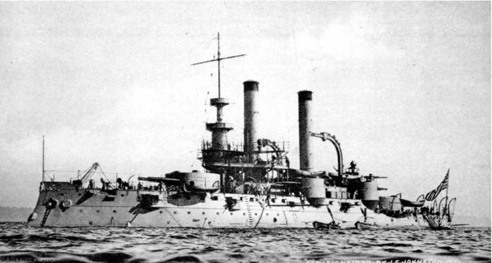 Иллюстрация к книге — Броненосцы Соединенных Штатов Америки "Мэн", "Техас", "Индиана", "Массачусетс", "Орегон" и "Айова" [pic_101.jpg]