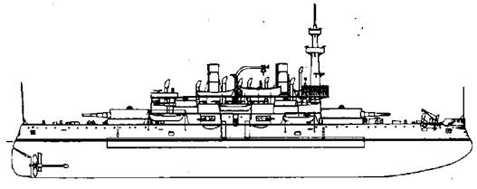 Иллюстрация к книге — Броненосцы Соединенных Штатов Америки "Мэн", "Техас", "Индиана", "Массачусетс", "Орегон" и "Айова" [pic_26.jpg]