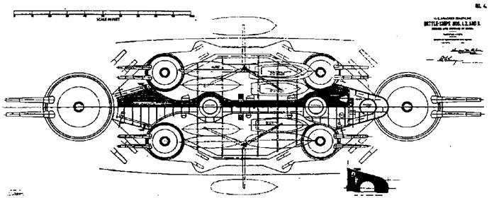 Иллюстрация к книге — Броненосцы Соединенных Штатов Америки "Мэн", "Техас", "Индиана", "Массачусетс", "Орегон" и "Айова" [pic_45.jpg]